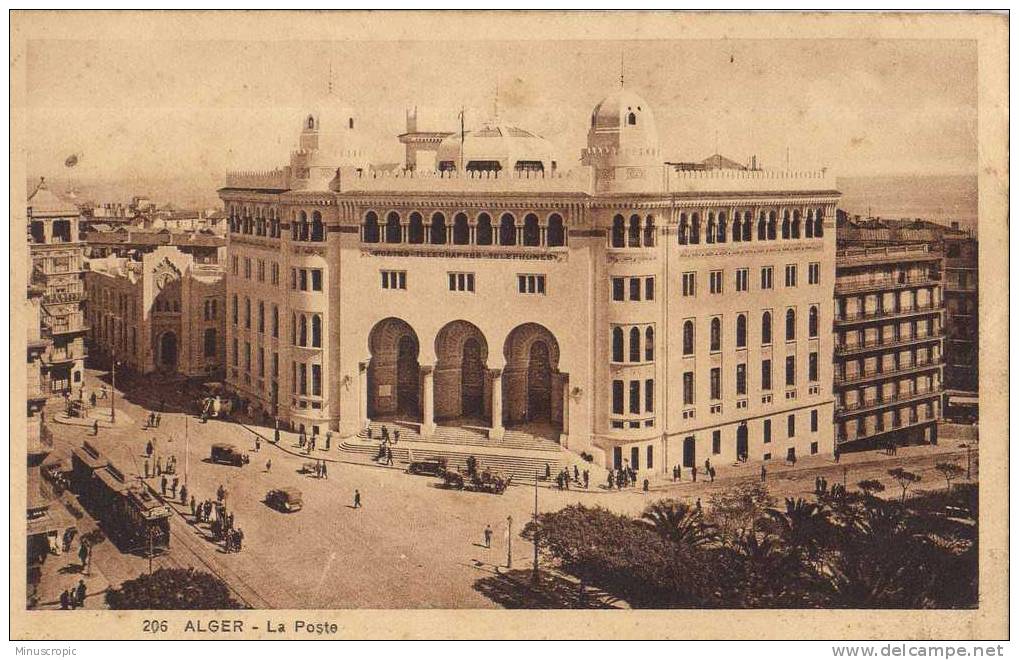 CPA Algérie - Alger - La Poste