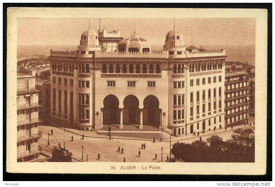 CPA ALGERIE ALGER LA POSTE / COLLECTION IDEALE