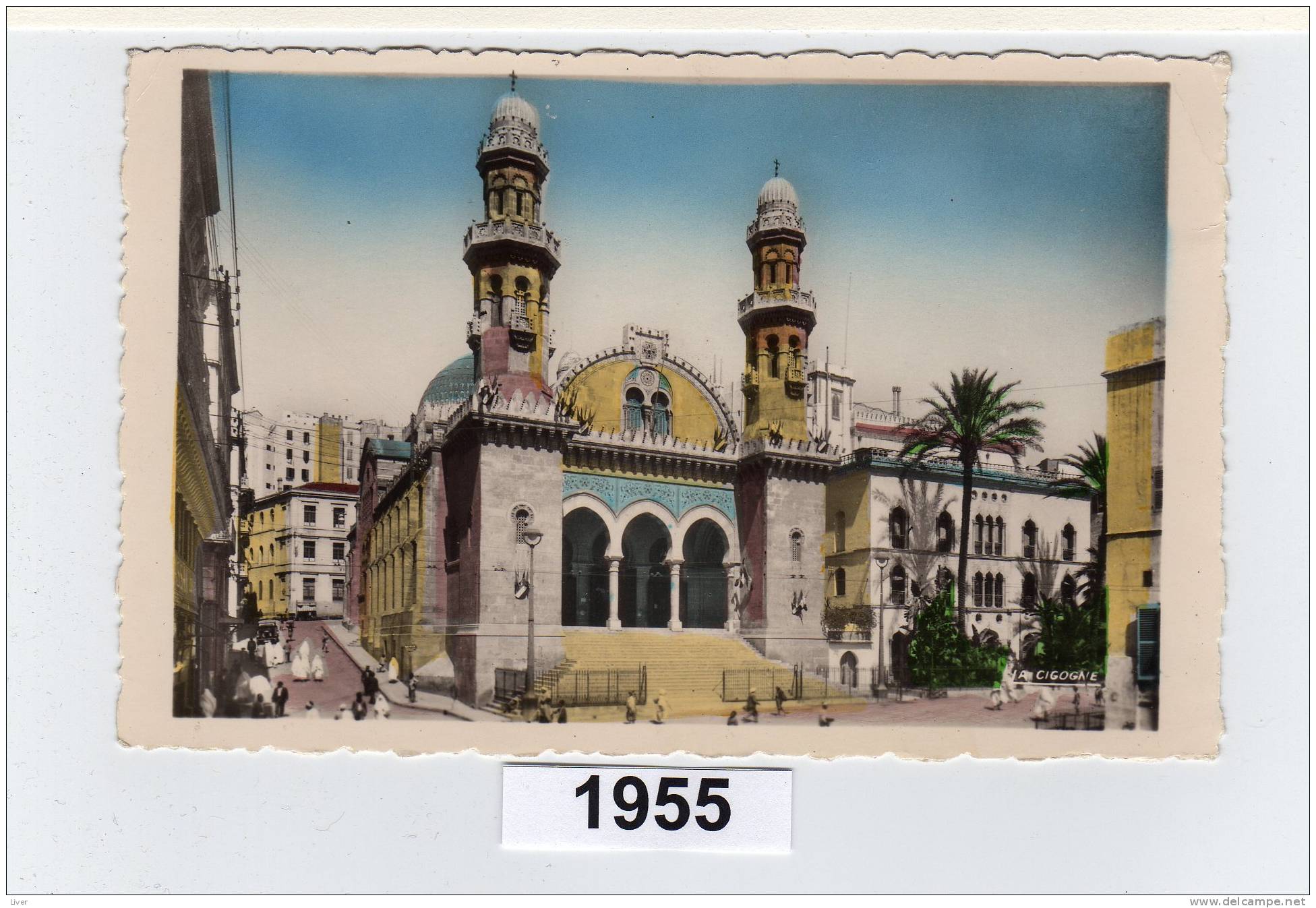 alger cathedrale et le palais d'hiver du gouverneur 1961