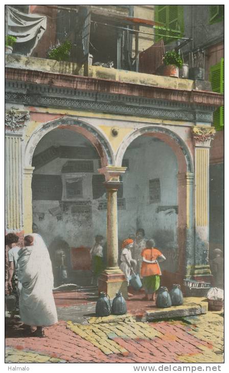 ALGER - Casbah - Fontaine Turque de la Rue de la Casbah