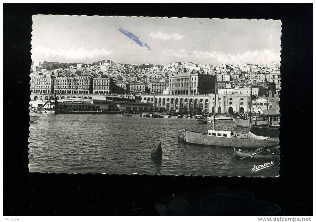 ALGERIE - ALGER - la pêcherie et la haute ville