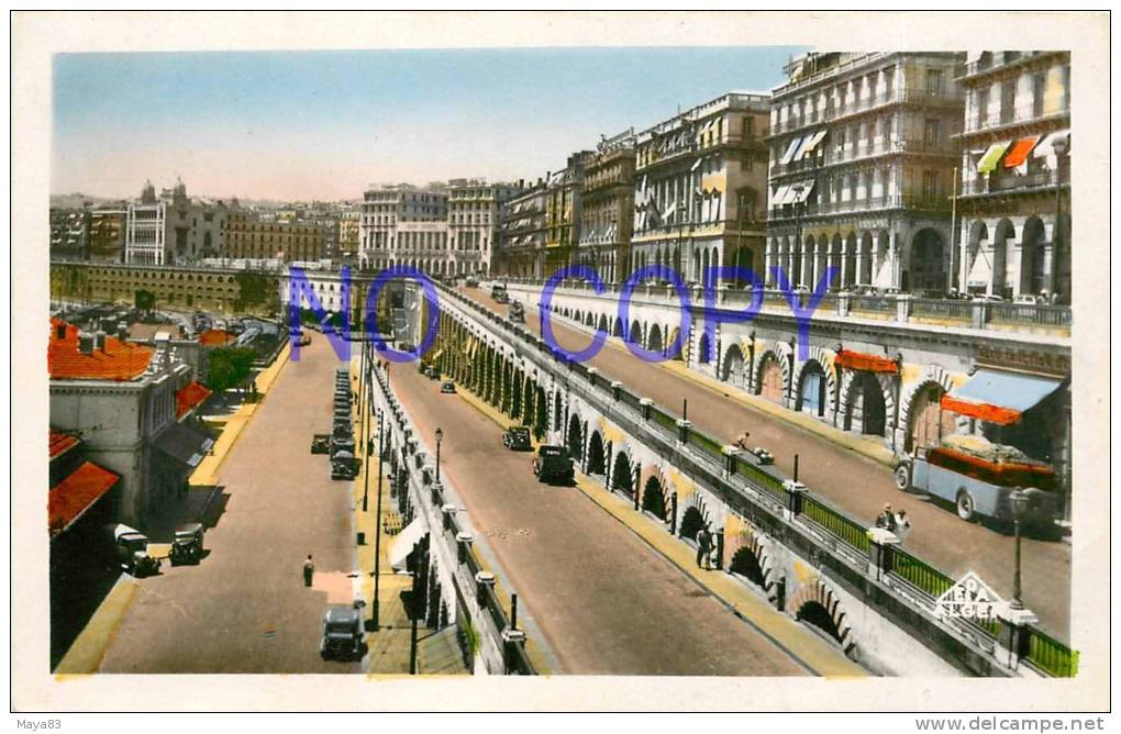 ALGER   BOULEVARD CARNOT LES RAMPES ET LA PREFECTURE