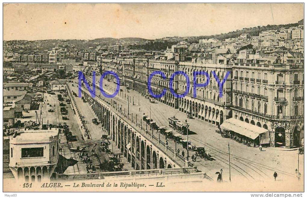 ALGER   LE BOULEVARD DE LA REPUBLIQUE