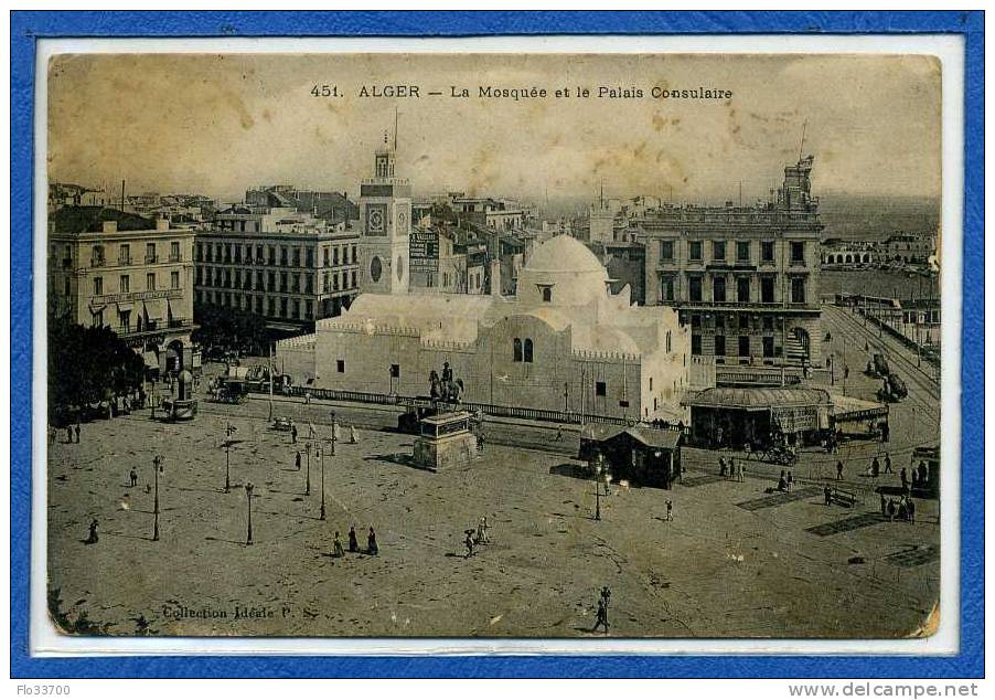 63 451  alger  la mosquée et le palais consulaire