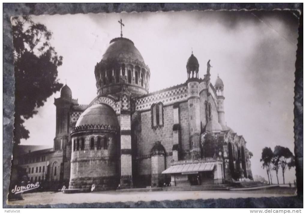 ALGERIE.ALGER.NOTRE-DAME D'AFRIQUE.PHOTO VERITABLE.1954.