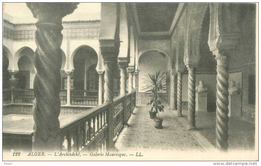 CPA  Alger L´Archevêché Galerie Mauresque   B602