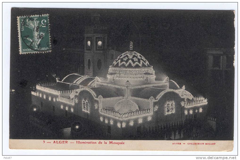 CPA  Alger Illumination de la mosquée    B150