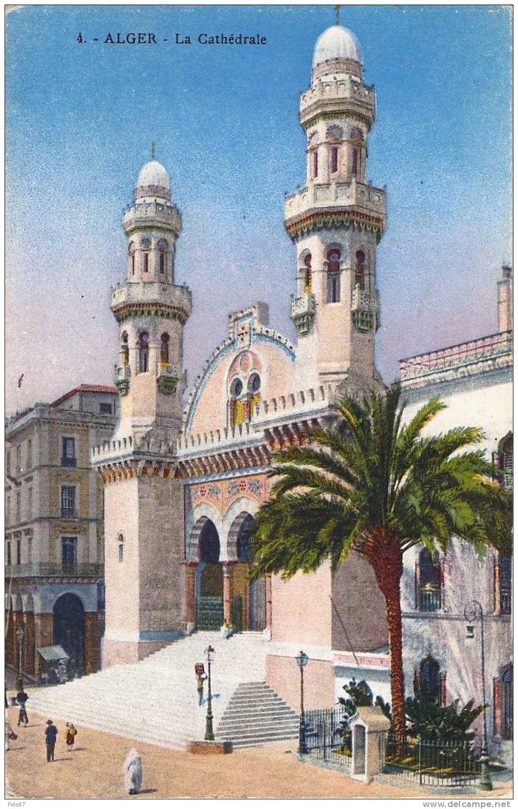 CPA   Alger La cathédrale   (animée)   B811