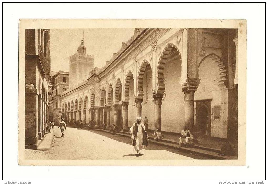 cp, Algérie, Alger, La Grande Mosquée, voyagée