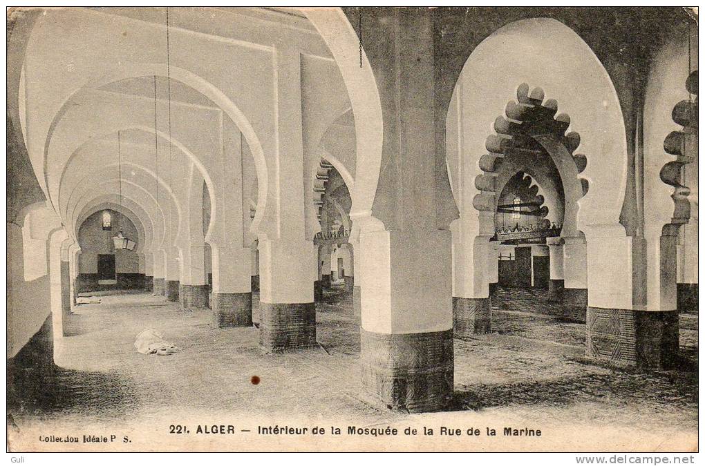 Afrique > Algérie - ALGER  - Intérieur de la Mosquée, Rue de la Marine *PRIX FIXE