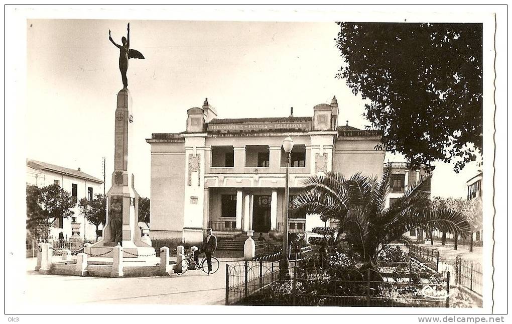 relizane la poste et le monument aux morts
