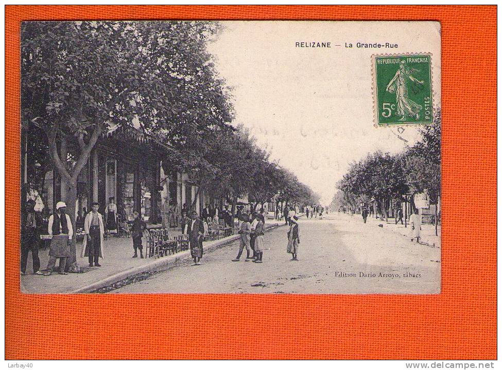 1 cpa relizane la grande rue