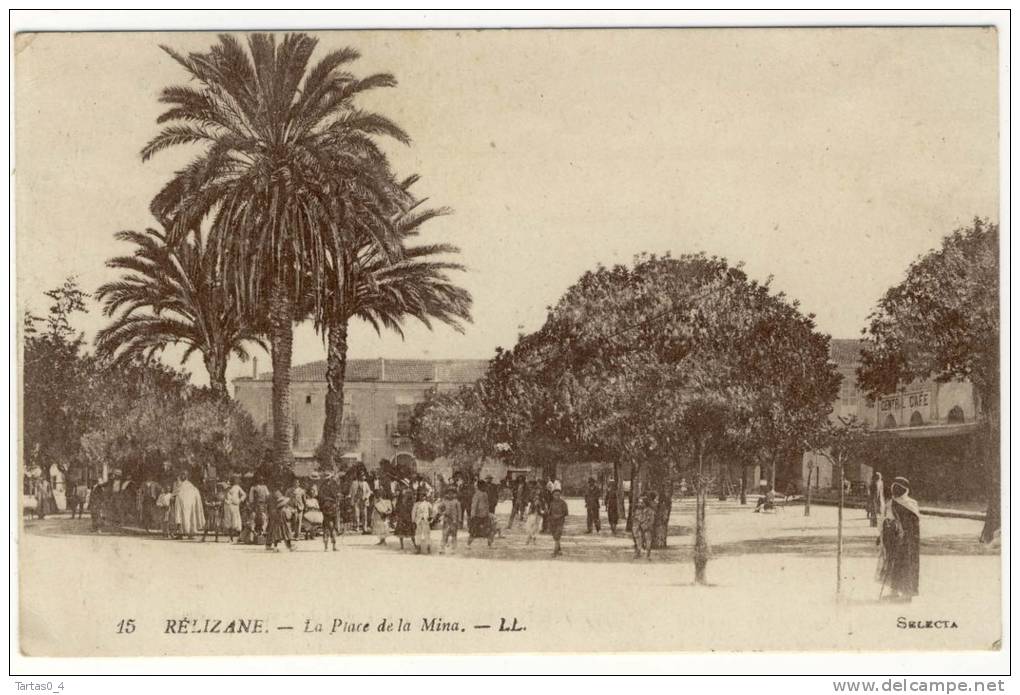 ALGERIE-RELIZANE- la lace de la mina sepia animée bon etat