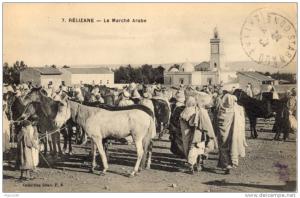 CPA - Rélizane - Le marché Arabe