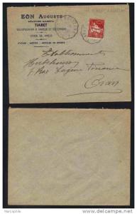 ALGERIE - AMBULANT / 1936 TIARET A RELIZANE CONVOYEUR LIGNE SUR LETTRE (ref 3479)