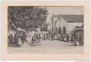 D51508 Postcard Relizane Les Marches Converts, 25, LL, Green Back, Divided Back, Some Wear on Back, Unused