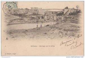 CPA ALGERIE RELIZANE Barrage sur la Mine Geiser N° 2 1905