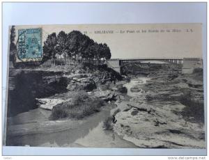 Algérie Relizane le Pont et les bords de la Mina  voy 1928 (IMG115)