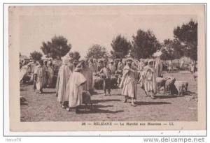 ALGERIE - RELIZANE - le Marché aux Moutons