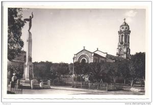 RELIZANE - Monument  aux  Morts  et  Eglise