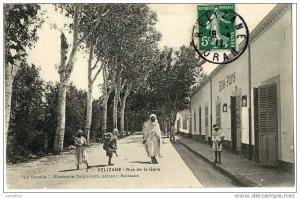 ALGERIE  -  RELIZANE  -  RUE DE LA GARE