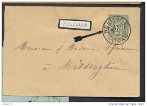47565 - EPenveloppe du n° 75 cad type A RELIZANE ORAN dec 1894, signé Fourcault, TTB