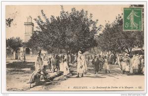 RELIZANE LE BOULEVARD DU FORTIN ET LA MOSQUEE  CP 858