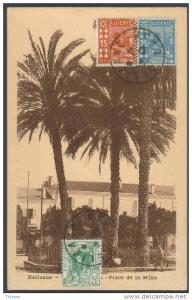 Algérie. Rélizane. Place de la Mina ( Veuve Arroyo Tabacs ).