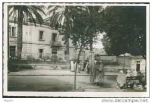 ALGERIE- RELIZANE (ORAN) L'HOTEL DE VILLE 1955 (belle carte animée CIM COMBIER IMP.A MACON)