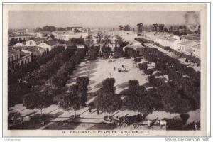 relizane place de la mairie cpa bon état