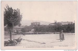 cpa la passerelle et hôpital militaire d'Aïn Séfra 11