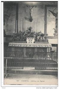 ALGERIE - AIN SEFRA - Intérieur de l'Eglise