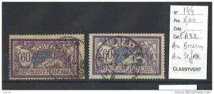 France Type Merson Yvert  144  Oblitérés Ain Bessem et Ain Sefra   Algérie