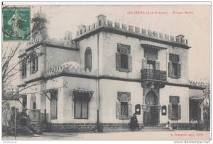 AFRIQUE ALGERIE ORAN AIN SEFRA SUD ORANAIS BUREAU ARABE VUE TRES ANIMEES.CPA BON ETAT