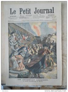 LE PETIT JOURNAL N° 729 - 6 NOVEMBRE 1904 - ATTENTAT CRIMINEL  DERAILLEMENT DE CHOUZY - CATASTROPHE D'AIN-SEFRA