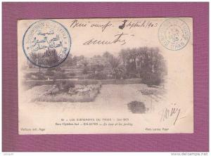 1 cpa  -  Les Evènements du FIGUIG - Juin 1903 - AIN SEFRA - Le Ksar et les jardins