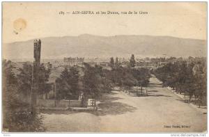 ALGERIE - AIN-SEFRA - VUE DE LA GARE