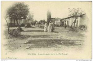 Aïn-Séfra - Rue principale, après le débordement (précurseur)