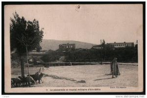 AK Algerien/Algeria/Algerie, Ain Sefra, La passerelle et Hopital militaire