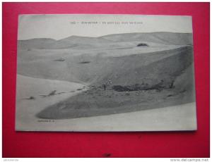 CPA-AFRIQUE-ALGERIE-AIN SEFRA-UN PETIT LAC DANS LES DUNES -VOYAGEE -PHOTO RECTO / VERSO