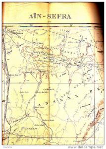 CARTE AFRIQUE AU  1/500 000 Eme Flle NI 30 S E Aïn SEFRA    ALGERIE