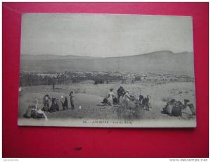 CPA-ALGERIE-AIN-SEFRA-VUE DU BORDJ-ANIMEE -VOYAGEE -PHOTO RECTO / VERSO