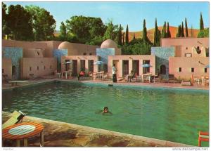 ALGERIE / ALGERIEN   Ain Sefra  Piscine de L'Hotel Mekther
