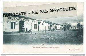 - AIN-SEFRA - ( Sud-Oranais ) - rue Principale,  Bureau de tabacs, Bazar, écrite, belle animation, très bon état, rare.
