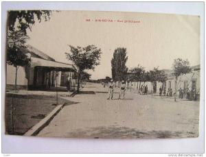 cpa, très belle vue animée, Ain Sefra, rue principale