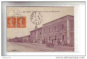 AIN-SEFRA .- La Gare arrivée du train de l ' extrème-Sud