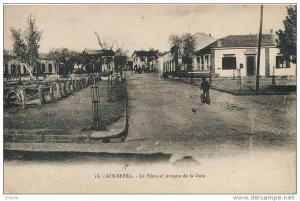 Ain Sefra 18 La Poste et Avenue de la Gare  Photo Albert  Alger 1932
