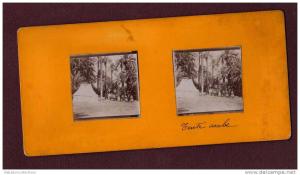 Belle photo stéréo 19eme ALGÉRIE - AIN SEFRA - TENTE ARABE