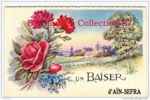 ALGERIE - AIN SEFRA - UN BAISER de .... - DOS VISIBLE