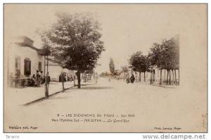 AIN SEFRA - La Grand'Rue - Les événements de Figuig, juin 1903 - CPA Etat Moyen (voir scan)